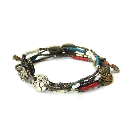 Wakami Dream Woven - Pulsera - Café