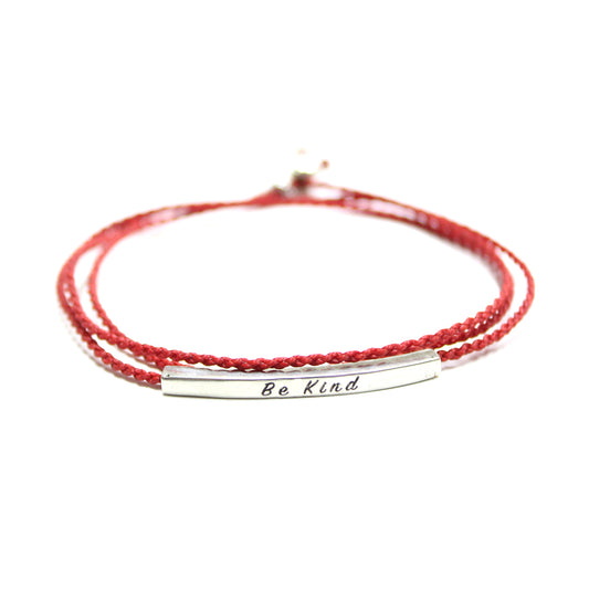 Be Kind Triple Wrap - Pulsera - Roja