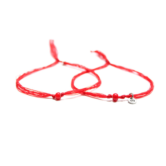 Protección - Set de 2 Pulseras - Roja