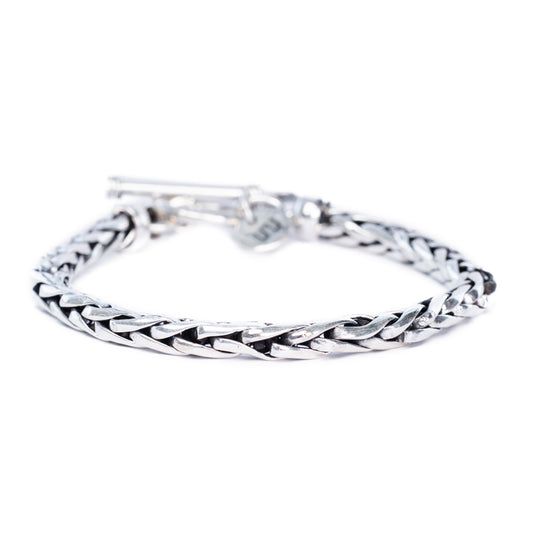 Plata – Pulsera Tubular con broche