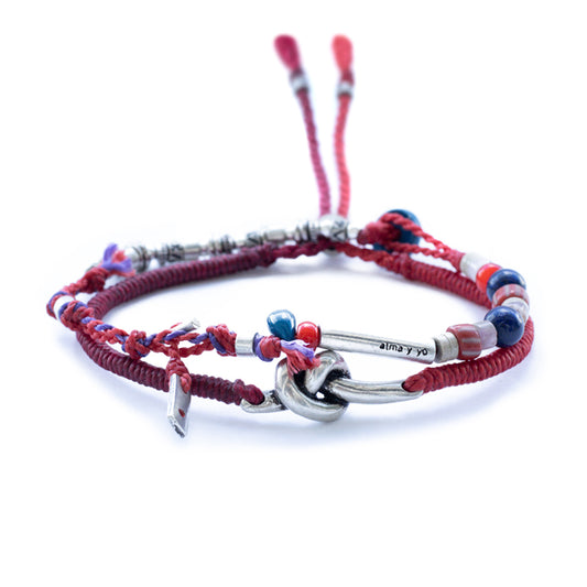 ¿Amar? - Set de 2 Pulseras - rojo