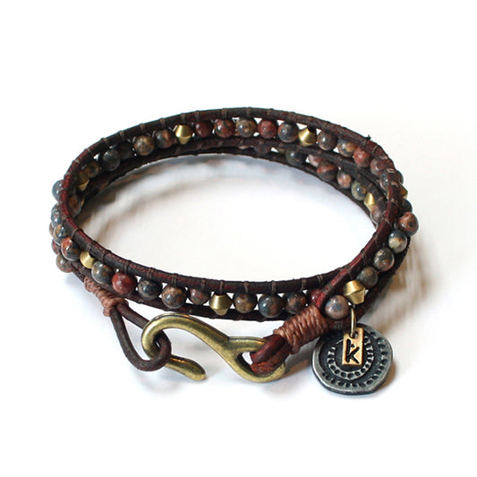 Connection Wrap - Pulsera - Cuero/Café