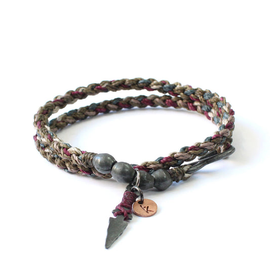 Obsidian Wrap - Pulsera - Gris