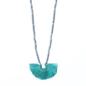 Fan Necklace - Turquoise