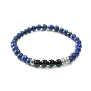 Lapis Lazuli Stone & Onyx Stone - Men's Bracelet